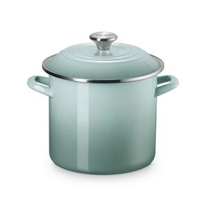 8qt Enamel on Steel Covered Stockpot Sea Salt Product Image