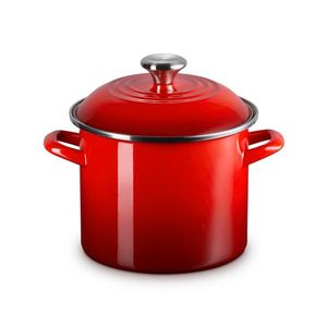 6qt Enamel on Steel Covered Stockpot Cerise Product Image
