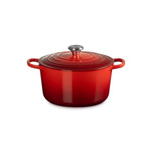 6.5qt Signature Cast Iron Deep Round Dutch Oven Cerise Product Image