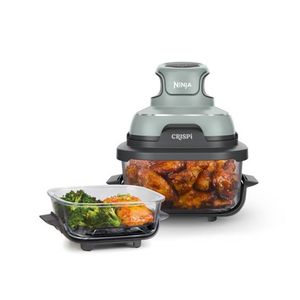 Crispi 4-in-1 Portable Glass Air Fryer Sage Green Product Image