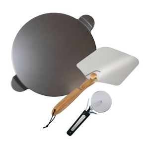 3pc Pizza Set - Stone Peel & Cutter Product Image