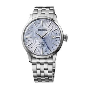  Men's Presage Cocktail Time Automatic GMT SS Watch, Silver Dial Product Image