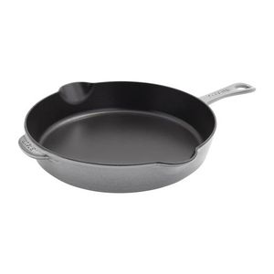 11" Cast Iron Traditional Deep Skillet Graphite Gray Product Image