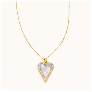 White Heart Shell Necklace Product Image