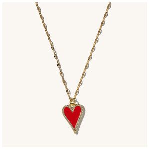 Meg Red Heart Necklace Product Image