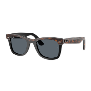 Ray-Ban Wayfarer Street Neat Sunglasses Polished Havana on Black/Blue Blue Polished Havana on Black/Blue Product Image