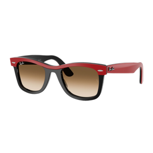 Ray-Ban Wayfarer Street Neat Sunglasses Polished Red on Black/Clear Gradient Brown Clear Gradient Brown Polished Red on Black/Clear Gradient Brown Product Image