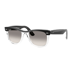 Ray-Ban Wayfarer Street Neat Sunglasses Polished Black on Transparent/Clear Gradient Grey Clear Gradient Grey Polished Black on Transparent Product Image