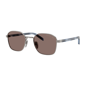 Prada Polarized PR C50S Sunglasses Gunmetal/Light Brown Polarized Light Brown Polarized Gunmetal Product Image