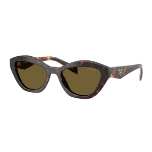 Prada Women's PR A02S Sunglasses Root Tortoise/Dark Brown Root Tortoise/Dark Brown Root Tortoise Product Image