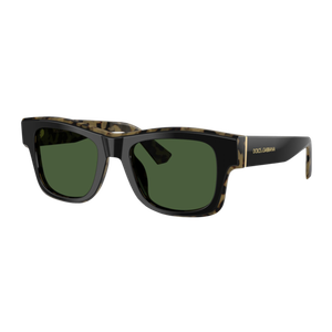 Dolce & Gabbana DG4515 Sunglasses Black on Yellow Havana/Dark Green Black on Yellow Havana Black on Yellow Havana/Dark Green Product Image