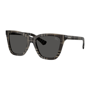 Burberry Women's BE4470 Sunglasses Check Grey/Dark Grey Check Grey/Dark Grey Dark Grey Product Image