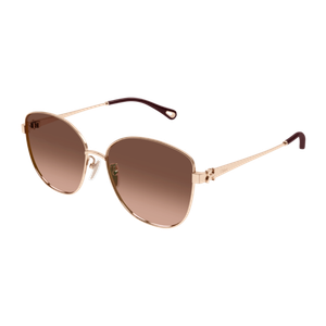 Chloe Women's CH0306SK Sunglasses Gold/Brown Gradient Brown Gradient Gold/Brown Gradient Product Image