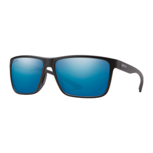 Smith Polarized Riptide Sunglasses Matte Black/ChromaPop Glass Polarized Blue Mirror Matte Black/ChromaPop Glass Polarized Blue Mirror ChromaPop Glass Polarized Blue Mirror Product Image