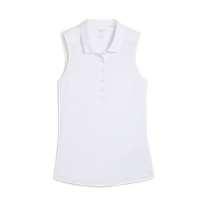 Puma Women's Pure 2.0 Sleeveless Golf Polo 2XL White Glow Size: 2XL Product Image