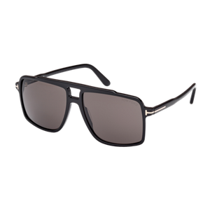 Tom Ford Kemp Sunglasses Shiny Black/Smoke Shiny Black Smoke Product Image