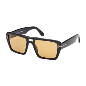 Tom Ford Redford Sunglasses Shiny Black/Brown Shiny Black/Brown Brown Product Image