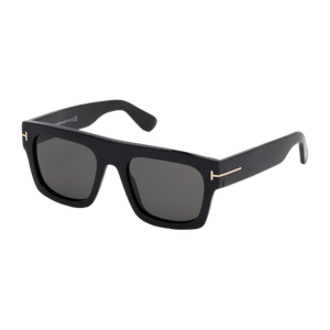 Tom Ford Fausto Sunglasses Shiny Black/Smoke Shiny Black Smoke Product Image