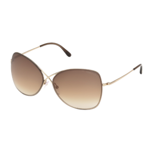 Tom Ford Women's Colette Butterfly Sunglasses Shiny Rose Gold/Gradient Brown Shiny Rose Gold/Gradient Brown Gradient Brown Product Image