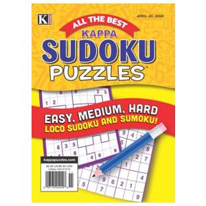 All the Best Kappa Sudoku Puzzles - 9 Issues Product Image