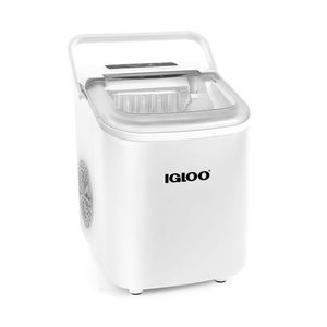 26lb Portable Automatic Countertop Ice Machine White Product Image