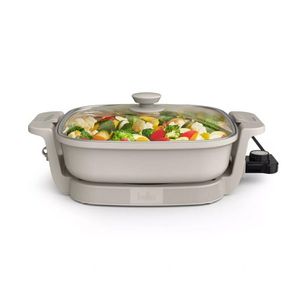 14" Make and Take Electric Skillet, Oatmilk Product Image