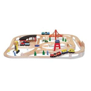 Wooden Railway Train Set Ages 3+ Years Product Image