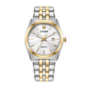 Mens Corso Eco-Drive Two-Tone Stainless Steel Watch White Dial Product Image