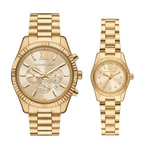 Lexington His & Hers Gold-Tone Stainless Steel Watch Set Product Image