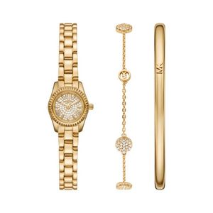 Ladies Lexington Gold-Tone Stainless Steel Watch & Bracelet Gift Set Product Image