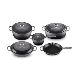 9pc Signature Cast Iron Cookware Set Oyster Product Image