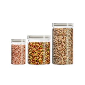 3pc Store It Glass Canisters Set Product Image