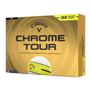 Callaway Chrome Tour 360 Yellow Stripe Golf Balls Yellow Stripe Product Image