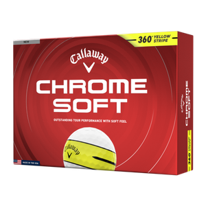 Callaway Chrome Soft 360 Yellow Stripe Golf Balls Yellow Stripe Product Image