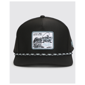 Waggle Bait & Tackle Hat Black Product Image
