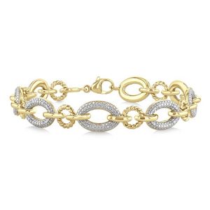 Diamond Link Bracelet Gold Product Image