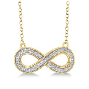 Diamond Infinity Necklace Gold Product Image