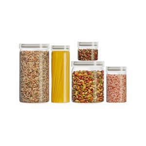 5pc Store It Glass Canisters Set Product Image