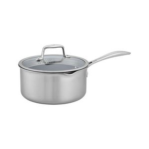 Clad CFX 3qt Stainless Steel Nonstick Ceramic Saucepan w/ Lid Product Image
