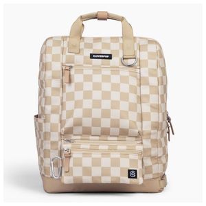 Porter Dog Gear Backpack, Tan Checkerboard Product Image