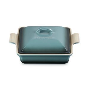 2qt Heritage Stoneware Shallow Covered Casserole Ocean Product Image
