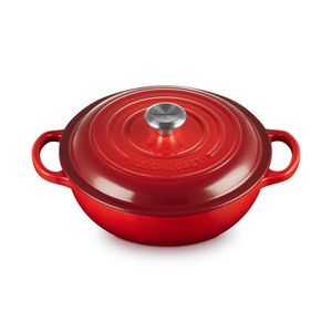 2.5qt Signature Cast Iron Round Stew Pot Cerise Product Image