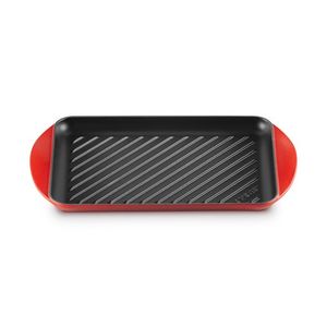 12.5" Traditional Cast  Iron Rectangular Skinny Grill Cerise Product Image
