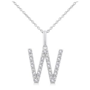 Initial Diamond Necklace-W Product Image