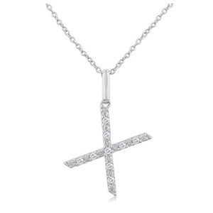 Initial Diamond Necklace-X Product Image