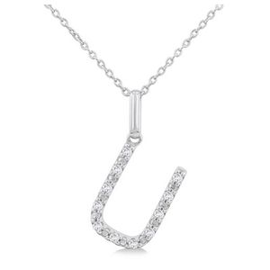 Initial Diamond Necklace-U Product Image