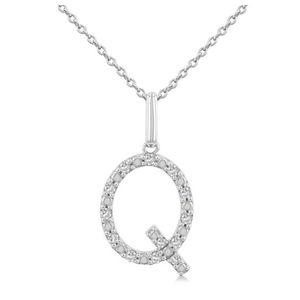 Initial Diamond Necklace-Q Product Image