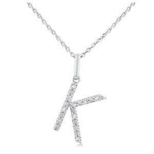 Initial Diamond Necklace-K Product Image