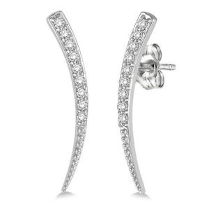 Diamond Ear Climber Earrings Product Image