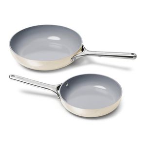 Fry Pan Duo, Cream Product Image